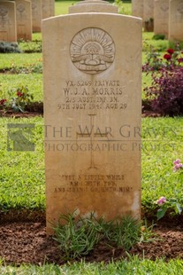 BEIRUT WAR CEMETERY - MORRIS, WILLIAM JOHN ALBERT